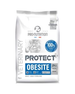 Pro Nutrition Protect: Veterinarksa hrana za mačke Obesite, 2 kg