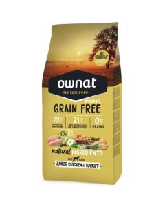 Ownat Prime GF: Hrana za mlade pse bez žitarica Junior, Piletina & Ćuretina, 12 kg