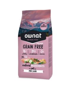 Ownat Prime GF: Grana za odrasle male pse bez žitarica Adult Mini, Jagnjetina