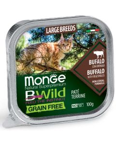 Monge Bwild: Pašteta za velike mačke Adult Large Grain Free, 100 gr