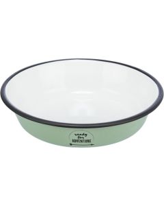 Trixie: Posuda od emajla i čelika plitka Feeding Bowl Adventure