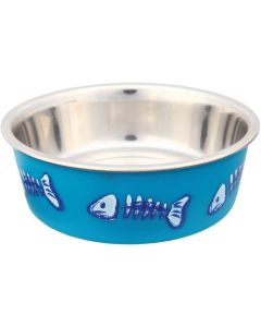 Trixie: Posuda od nerđajućeg čelika Stainless Steel Bowl Fish Blue