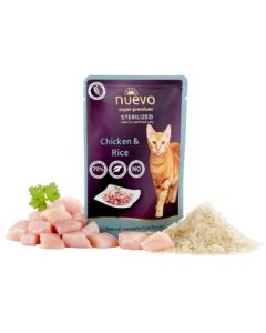 Nuevo: Vlažna hrana za sterilisane mačke Sterilized, Piletina i Pirinač, 6 x 80 gr (160 din/kom)