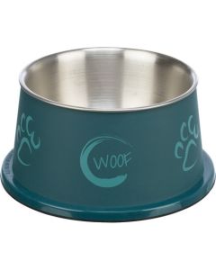 Trixie: Rostfrajna posuda za dugouhe pse Long Ear Bowl Woof Blue