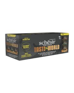 Schesir: Kompletna hrana za pse u brodetu Taste The World Multipac, 6x150 gr