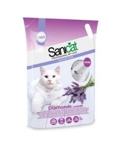 Sanicat: Silikatni posip za mačke Diamonds Lavanda, 5l