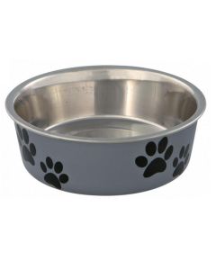 Trixie: Rostfrajna posuda sa plastičnom presvlakom, siva