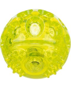 Trixie: Svetleća lopta za igre noću Flashing Ball Lime, 7.5 cm