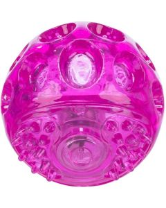 Trixie: Svetleća lopta za igre noću Flashing Ball Pink, 6 cm