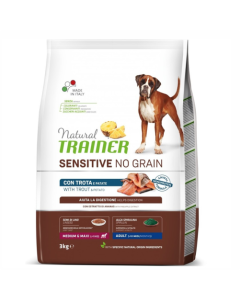Trainer Natural: Hrana za odrasle Sensitive Medium/Maxi Adult, Pastrmka