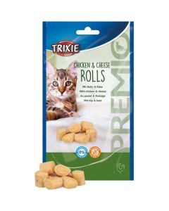 Trixie: Poslastica za mace sa 79% piletine i sirom Chicken Cheese Rolls, 50 gr