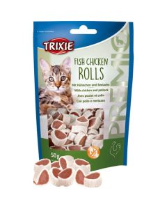Trixie: Rolnice od piletine i ribe Fish Chicken Rolls, 50 gr