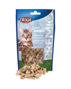 Trixie: Poslastica za mačke 100% pileća srca Freeze Dried Chicken Hearts, 25 gr
