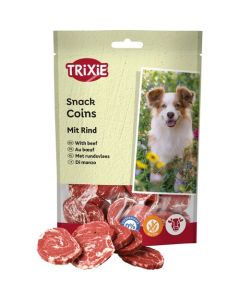 Trixie: Poslastica Goveđi novčići, 100 g