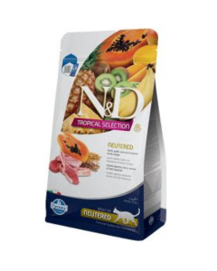 N&D Tropical: Hrana za odrasle kastrirane mačke Adult Neutered, Jagnjetina