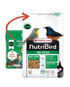 Nutri Bird: Hrana za ptice voćojede i insektojede Uni Patee