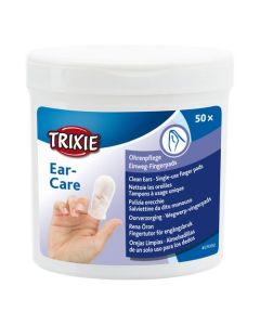 Trixie: Vlažni tupferi za čišćenje ušiju Finger Pads, 50 kom
