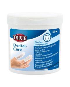 Trixie: Vlažni tupferi za čišćenje zuba Dental Finger Pads, 50 kom