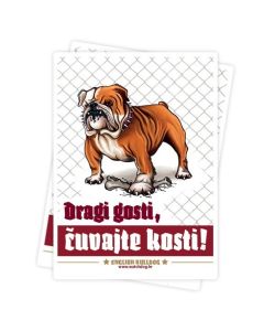 Watchdog: Tabla čuvaj se psa Engleski Buldog
