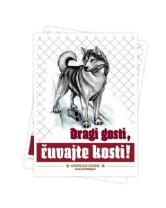 Watchdog: Tabla upozorenja Sibirski Haski