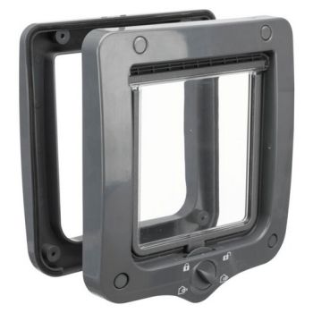 Trixie: Vratanca za mačke sa četiri funkcije 4-Way Flap Door Gray
