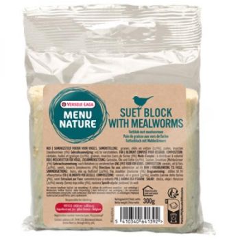 Menu Nature: Masni blok sa brašnastim crvima Suet Block with Mealworms, 300 gr
