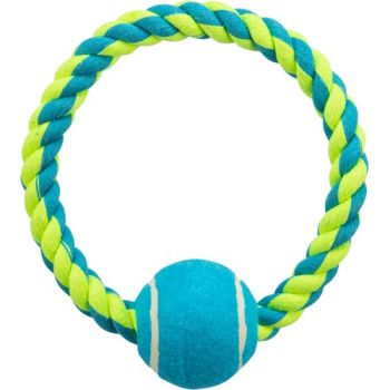 Trixie: Teniska lopta na konopcu Rope Ring with Tennis Ball