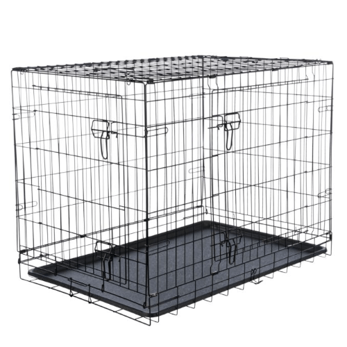 Crni Trixie žičani kavez za pse